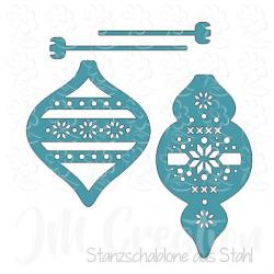 Stanzschablone - Christbaumkugeln
